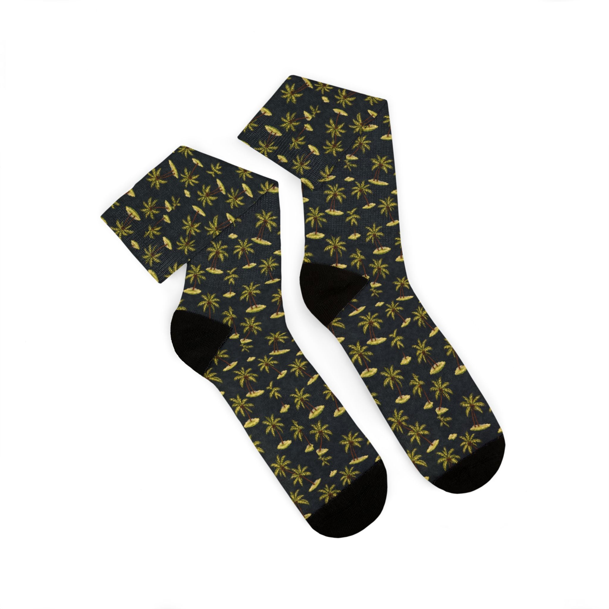 Sublimation Socks — Tropical palm islands