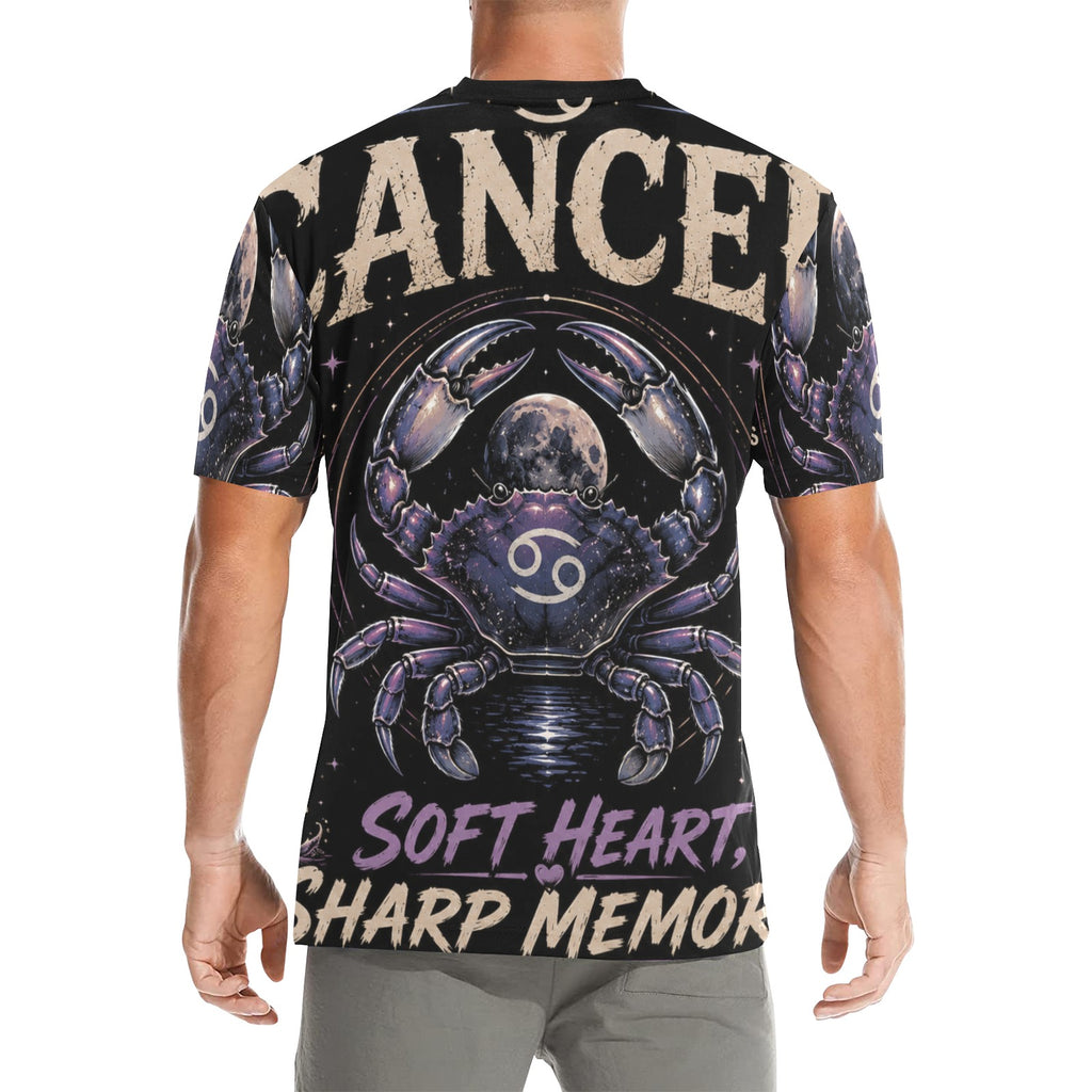 AOP T-Shirt - Cancer - Soft Heart, Sharp memory Men's All Over Print Crew Neck T-Shirt(T40-2)