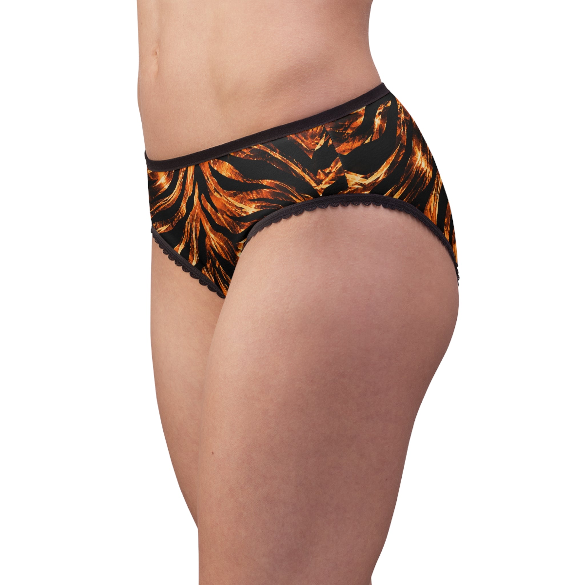 Women's Briefs — Fiery tiger-stripe