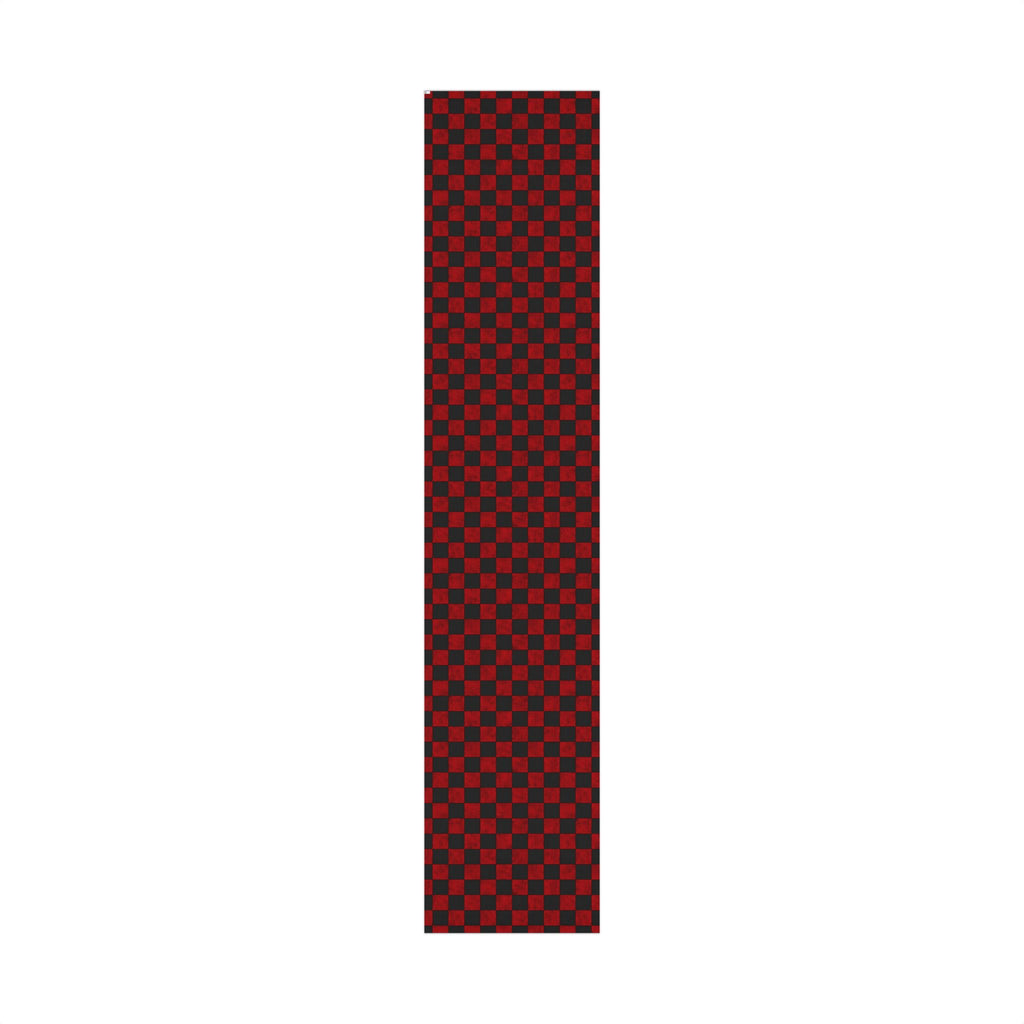 Gift Wrap Paper — Grungy red and black checkerboard pattern