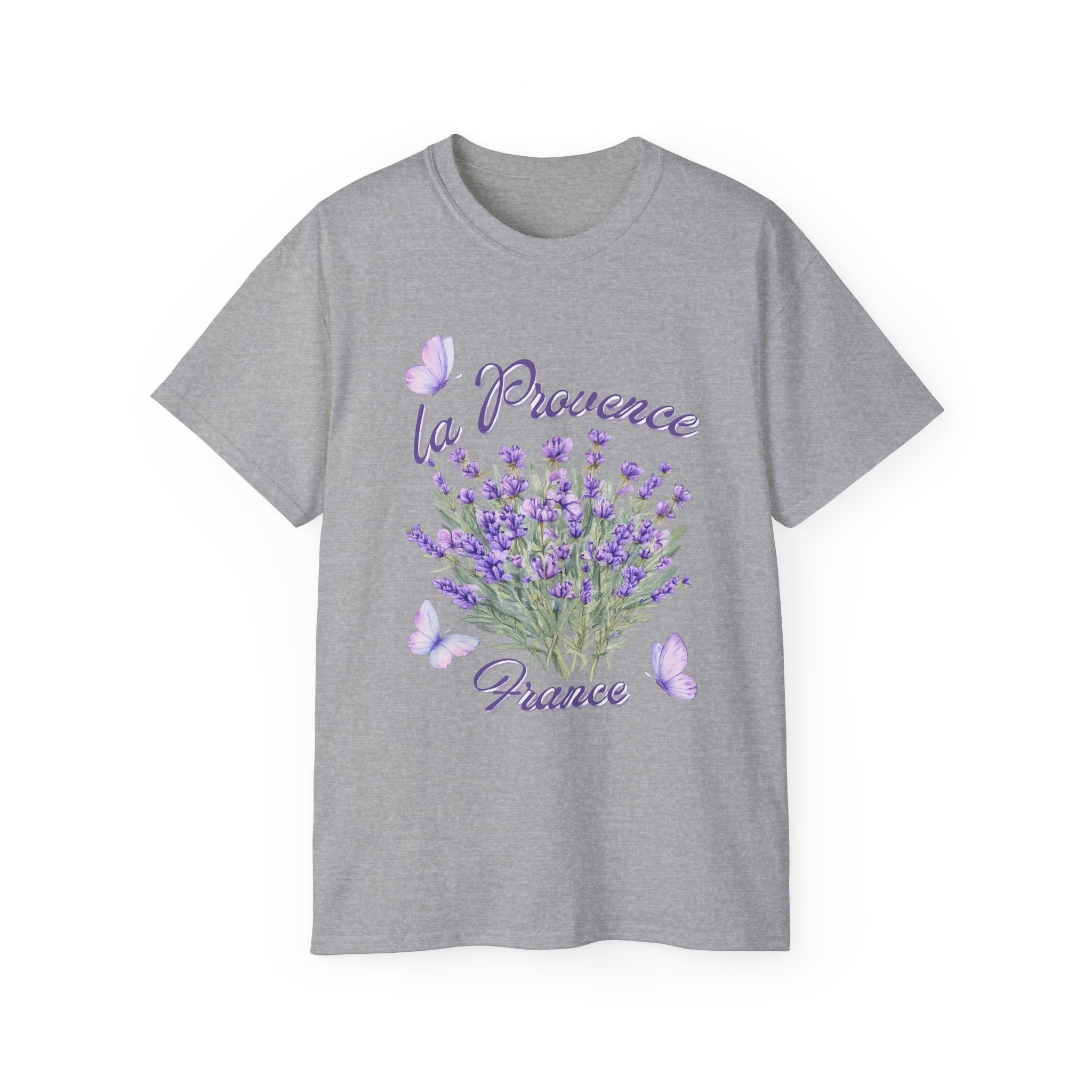 Lavender Bouquet Tee — "La Provence France" Floral T-Shirt