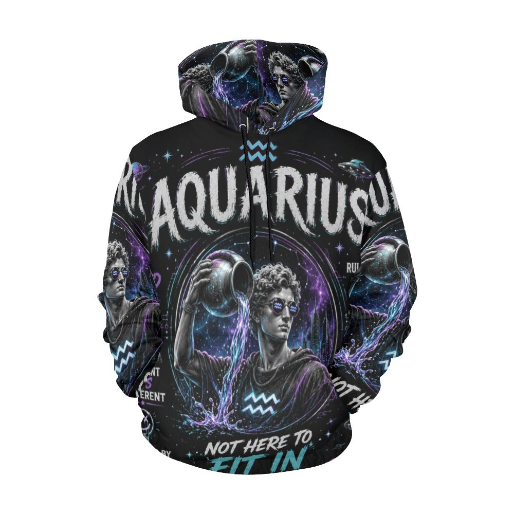 AOP Hoodie - Aquarius - embrace the cosmic difference Men's All Over Print Hoodie (USA Size) (Model H13)