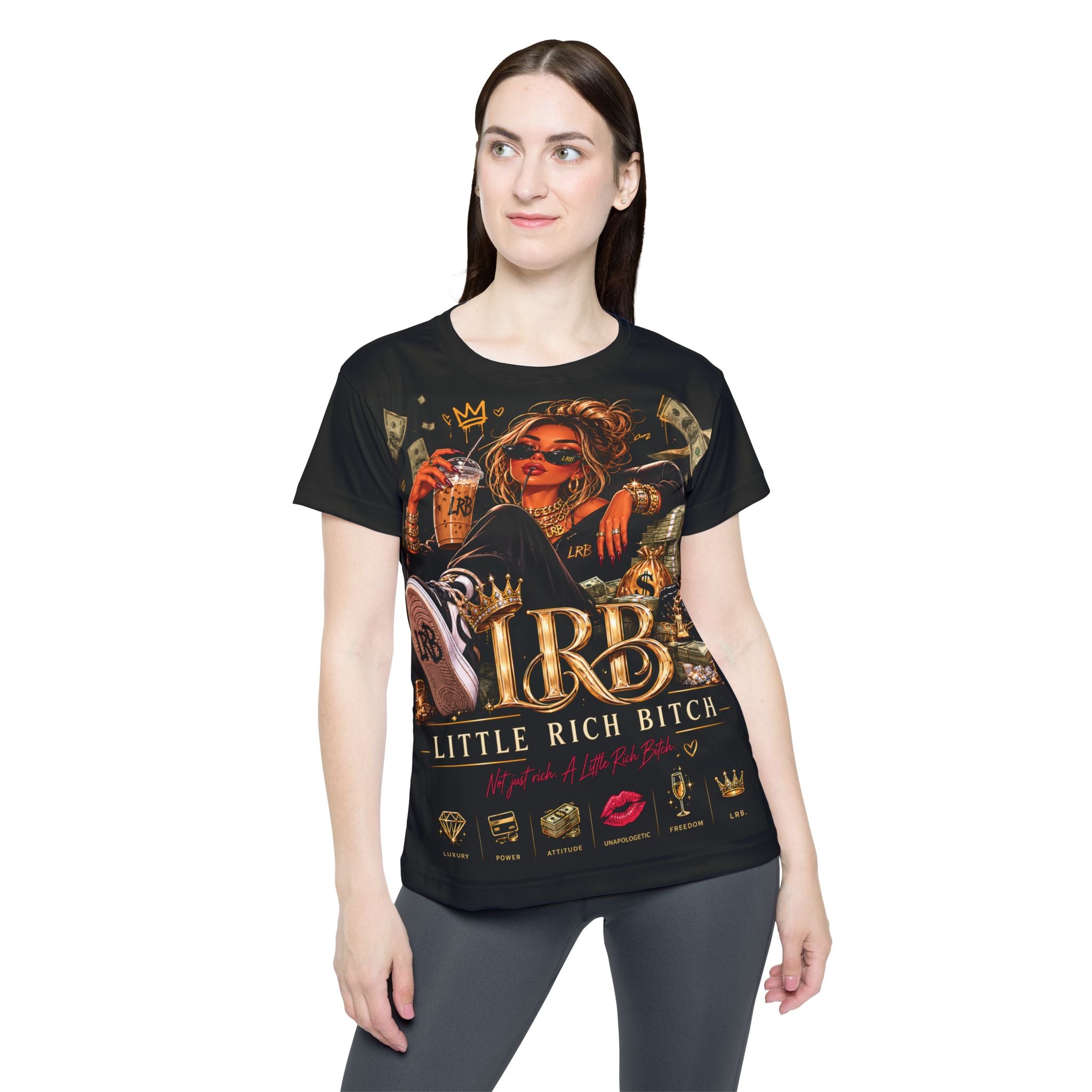 Little Rich Bitch Women's Sports Jersey — Luxery Money & Legacy