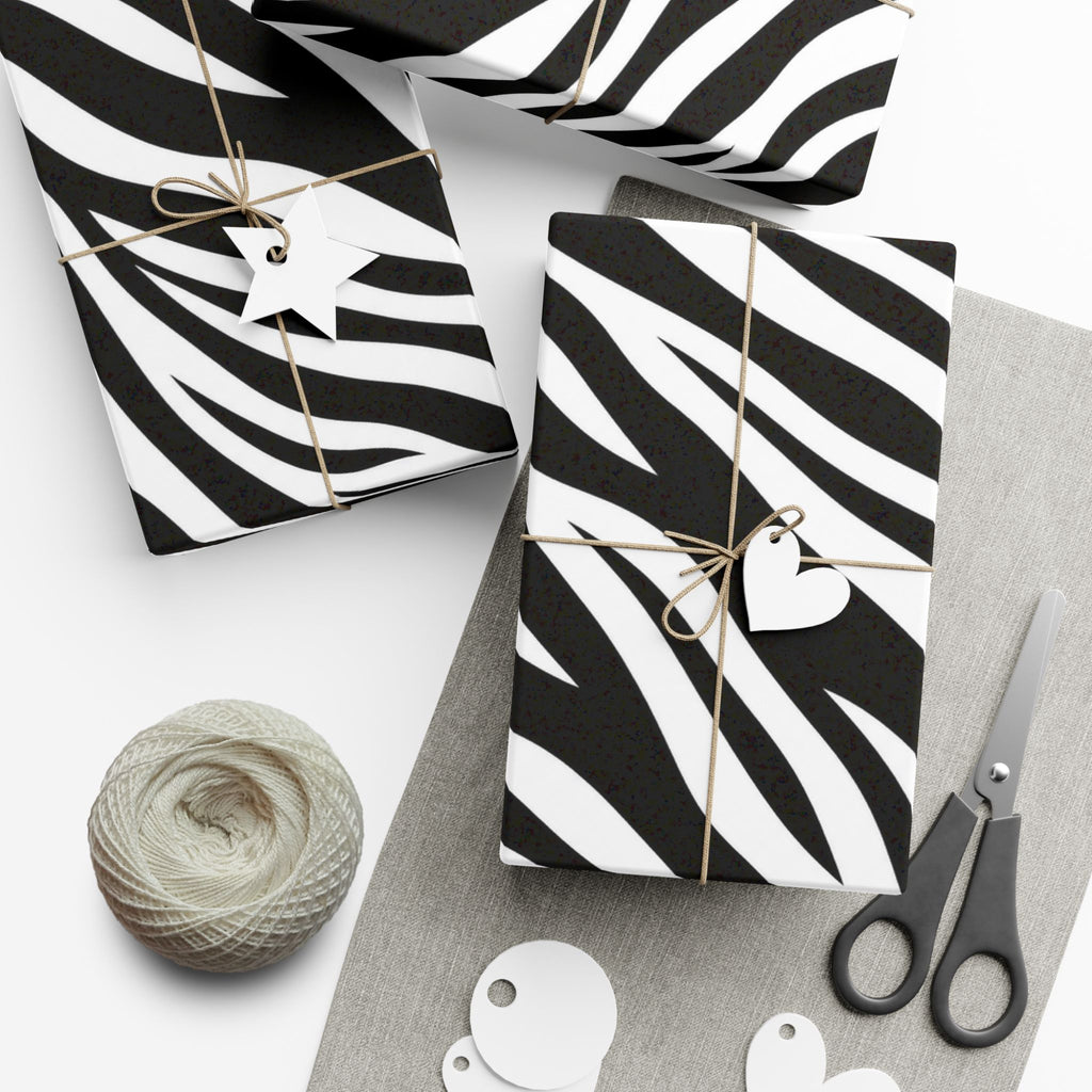 Gift Wrap Paper — Zebra-stripe pattern