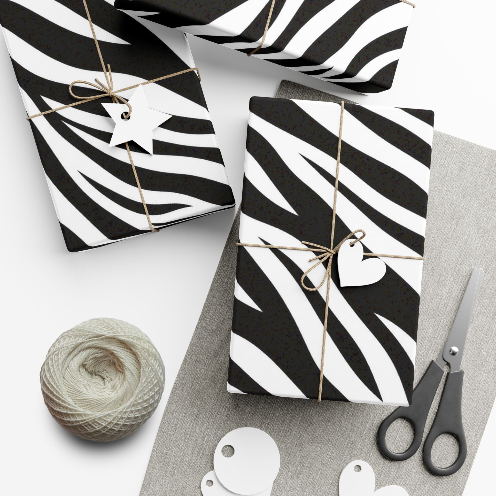 Gift Wrap Paper — Zebra-stripe pattern