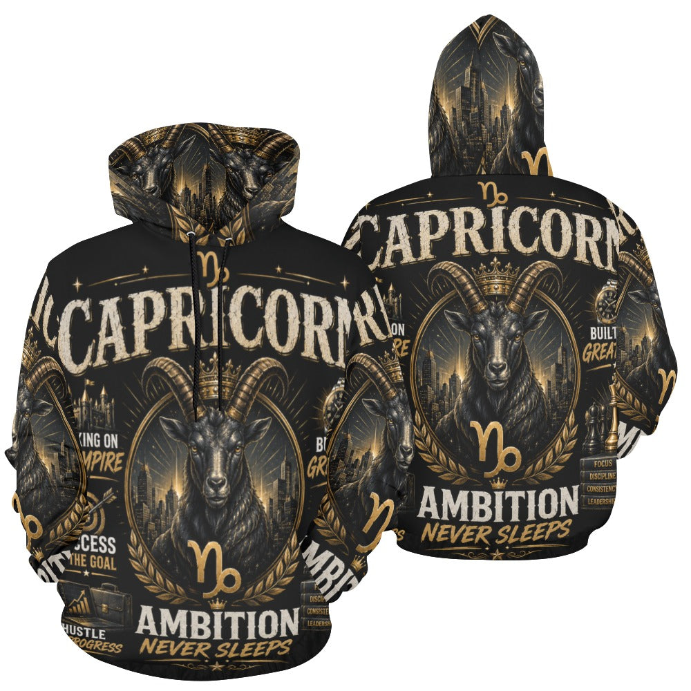 AOP Hoodie - Capricorn - ambition and empire Men's All Over Print Hoodie (USA Size) (Model H13)