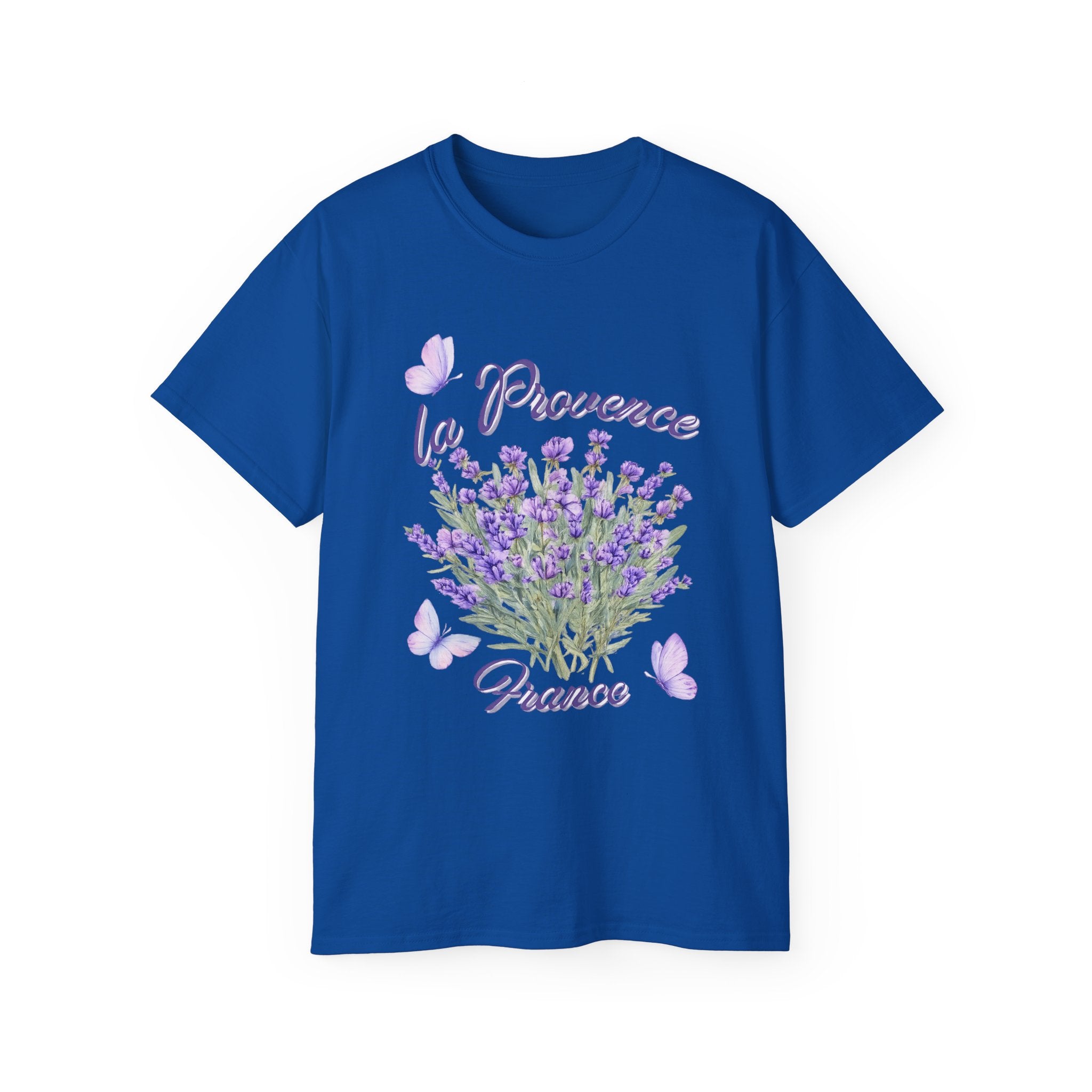 Lavender Bouquet Tee — "La Provence France" Floral T-Shirt