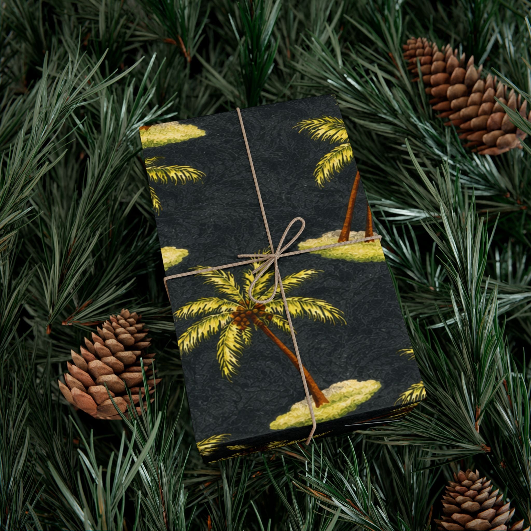 Gift Wrap Paper — Tropical palm islands