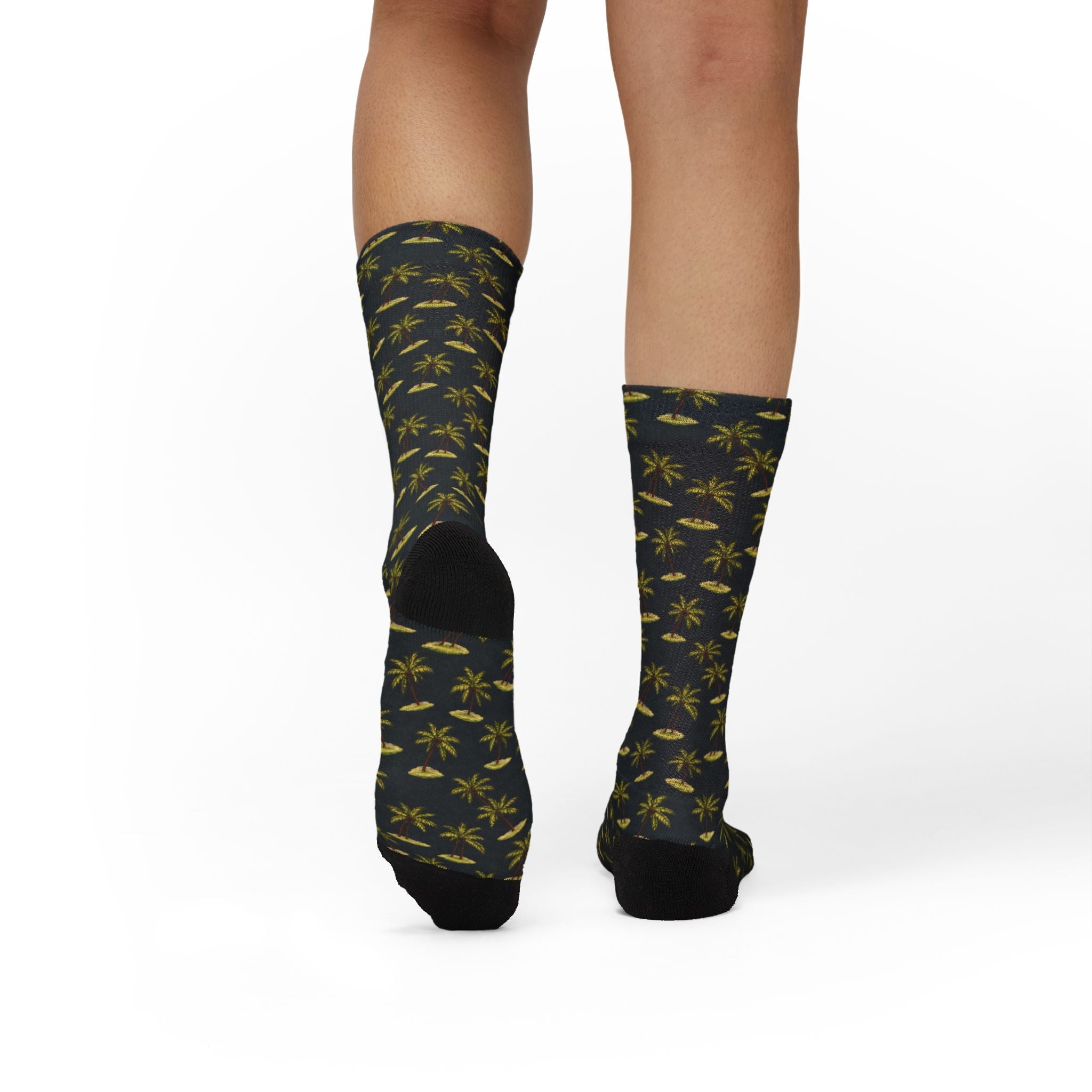 Sublimation Socks — Tropical palm islands