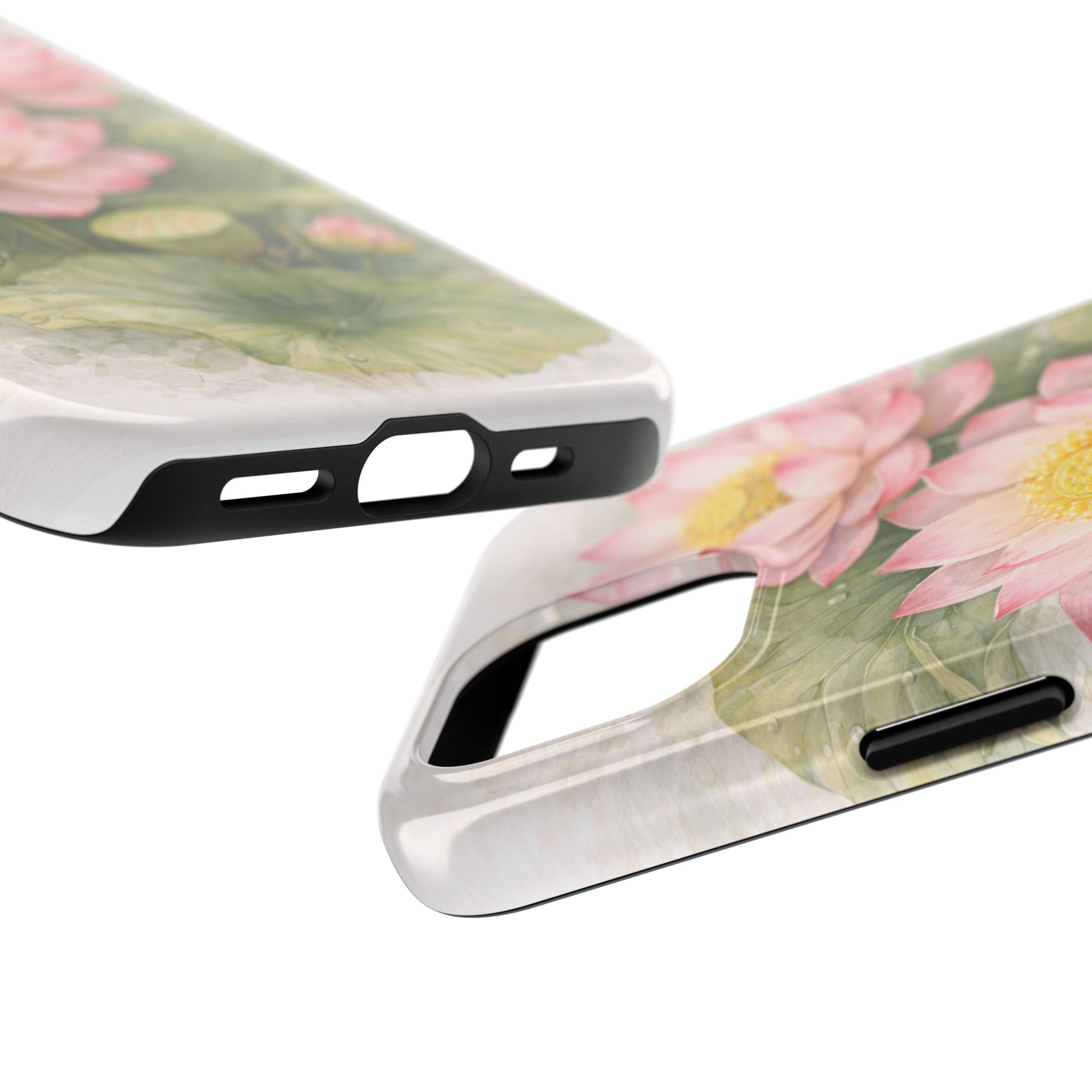 Pink lotus blooms on Phone Case — Tough Protective Phone Case