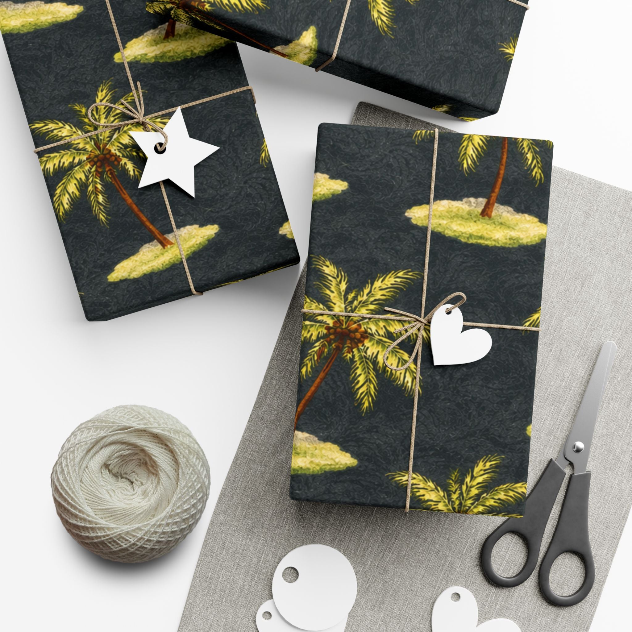 Gift Wrap Paper — Tropical palm islands