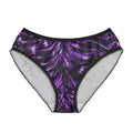 Women's Briefs — Electric purple zebra stripes pattern
