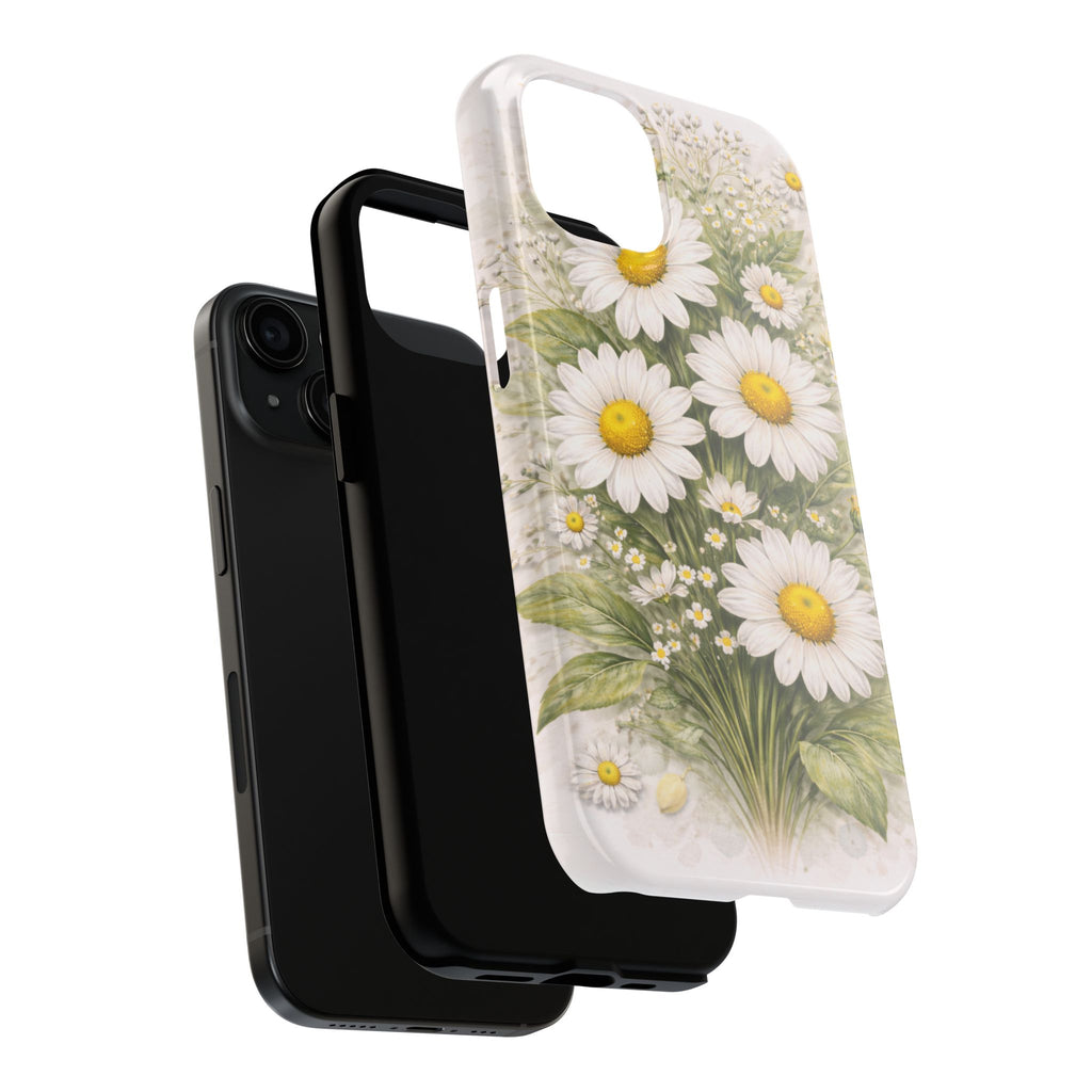 Daisy Bouquet Tough Phone Case — Delicate Floral Protection
