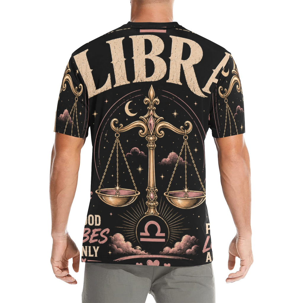 AOP T-Shirt - Libra - balance and cosmic elegance Men's All Over Print Crew Neck T-Shirt(T40-2)