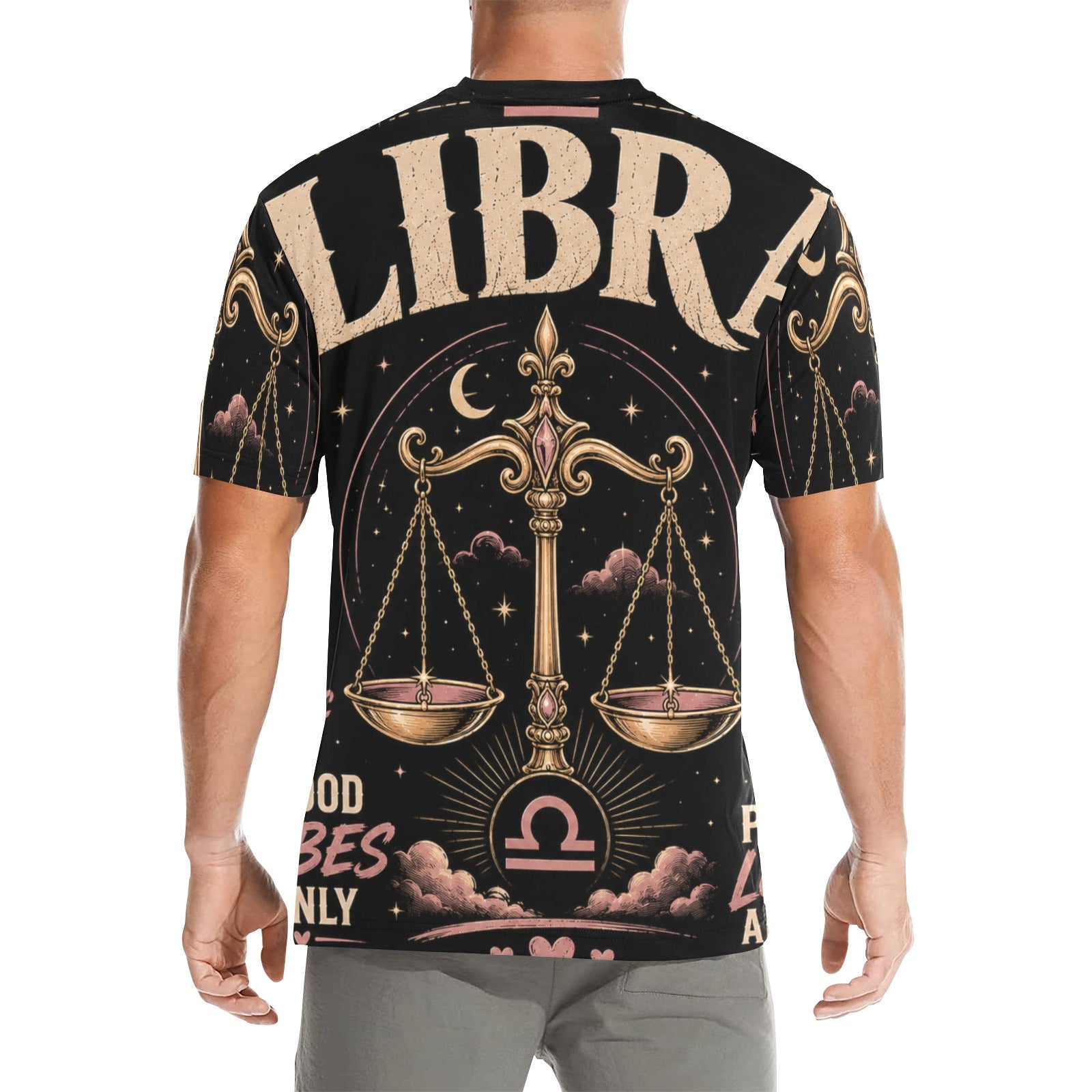 AOP T-Shirt - Libra - balance and cosmic elegance Men's All Over Print Crew Neck T-Shirt(T40-2)
