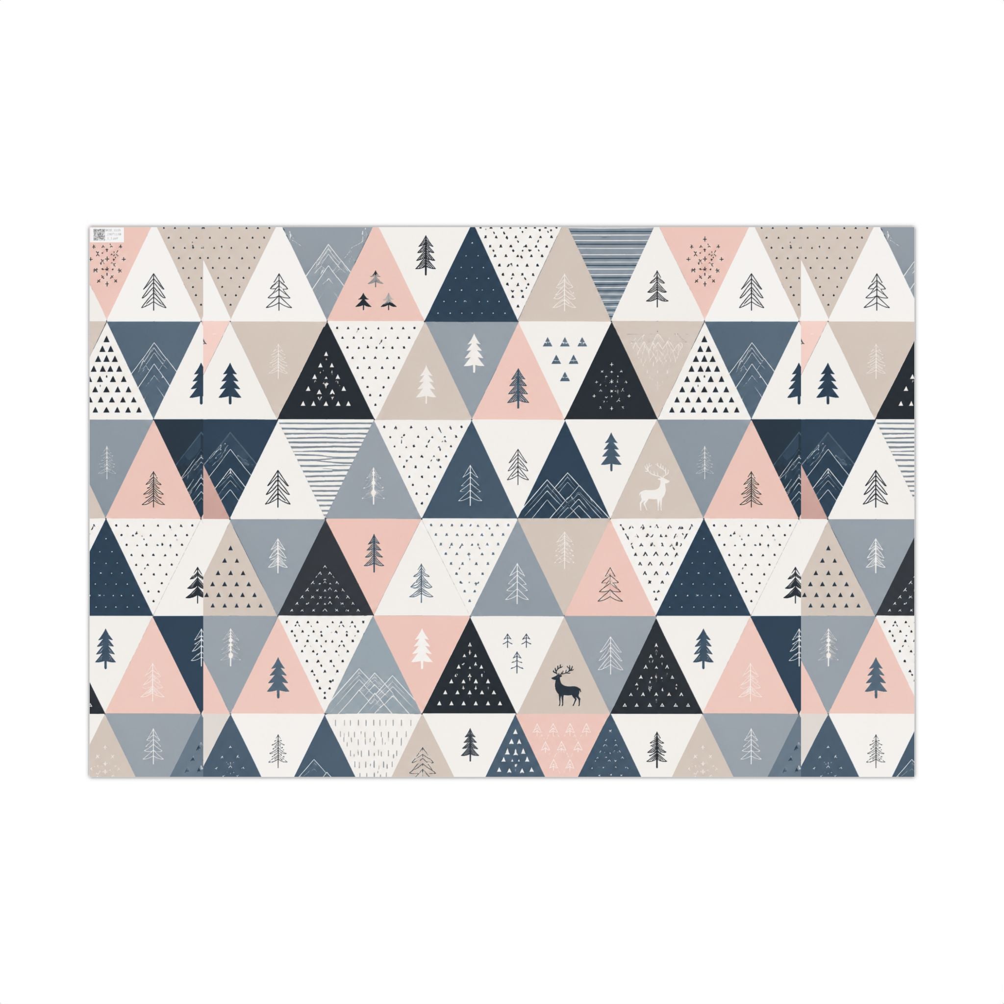 Gift Wrap Paper — Minimalist Scandinavian geometric pattern