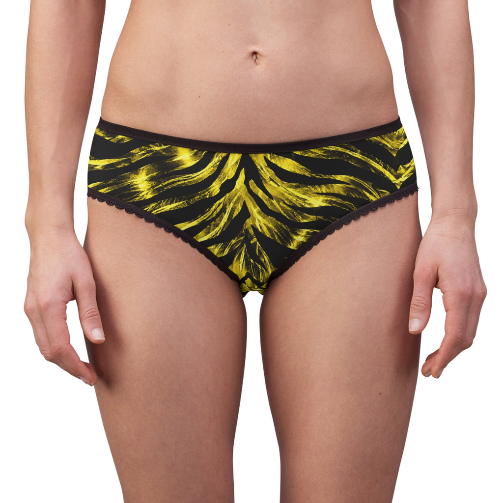 Women's Briefs — Metallic tiger-stripe