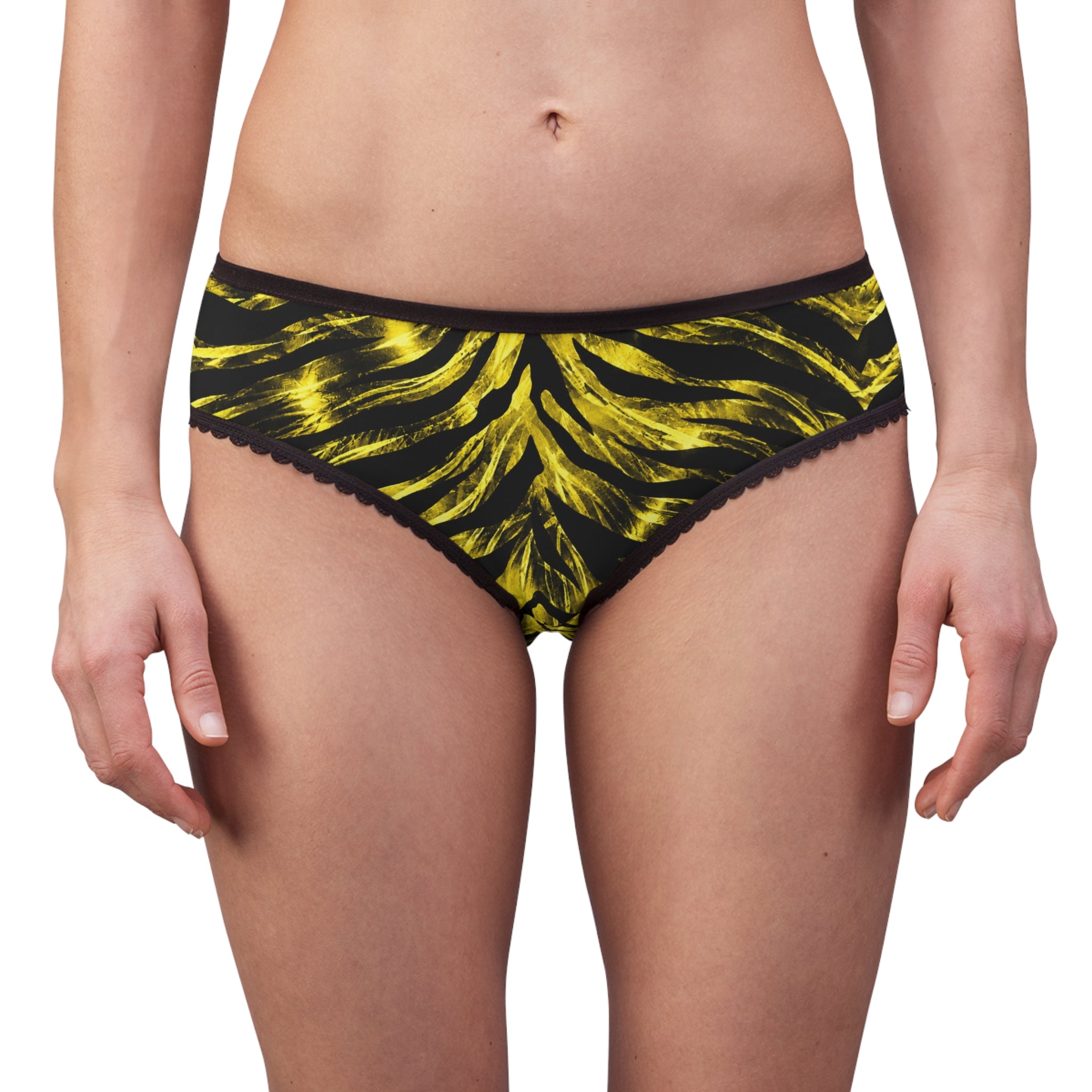 Women's Briefs — Metallic tiger-stripe