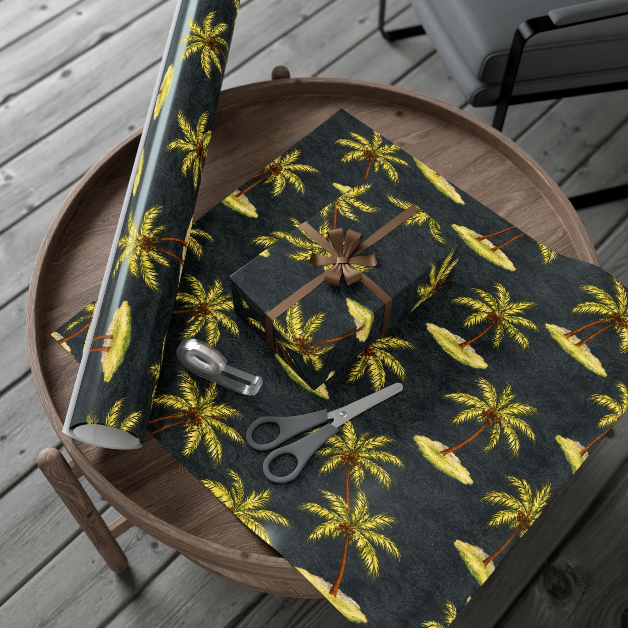 Gift Wrap Paper — Tropical palm islands
