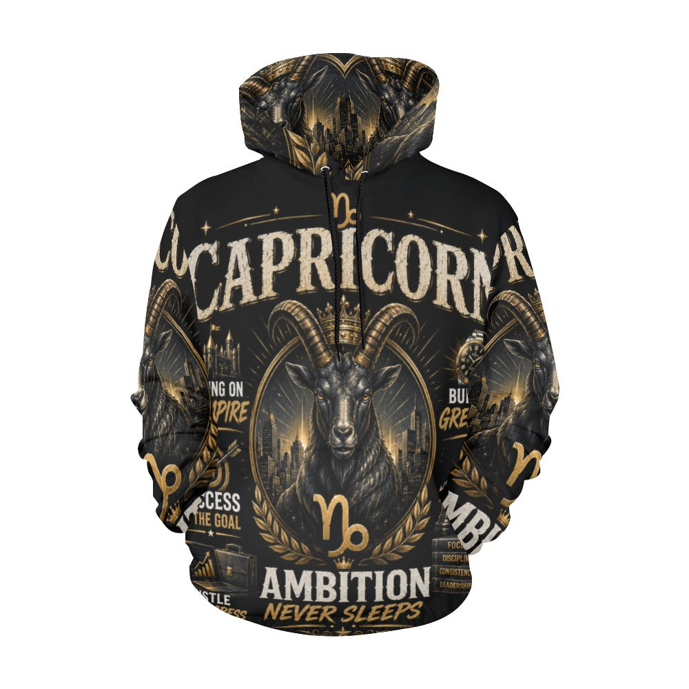 AOP Hoodie - Capricorn - ambition and empire Men's All Over Print Hoodie (USA Size) (Model H13)