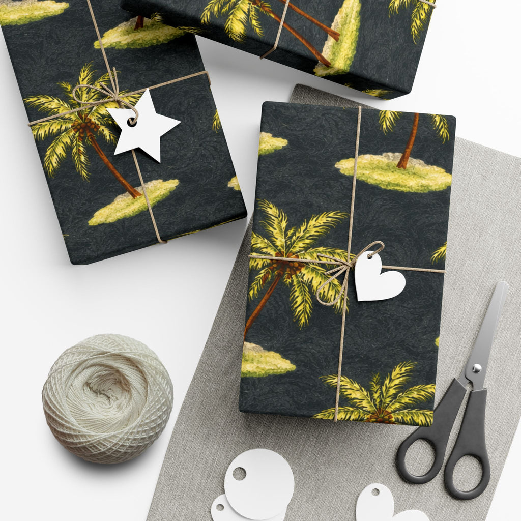 Gift Wrap Paper — Tropical palm islands