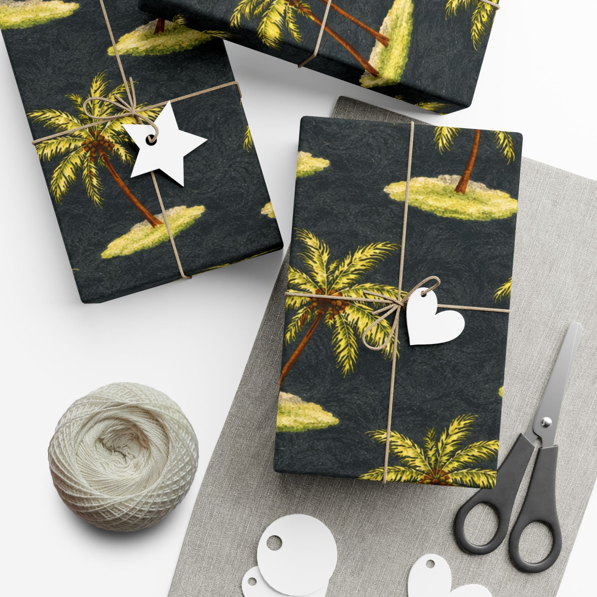 Gift Wrap Paper — Tropical palm islands