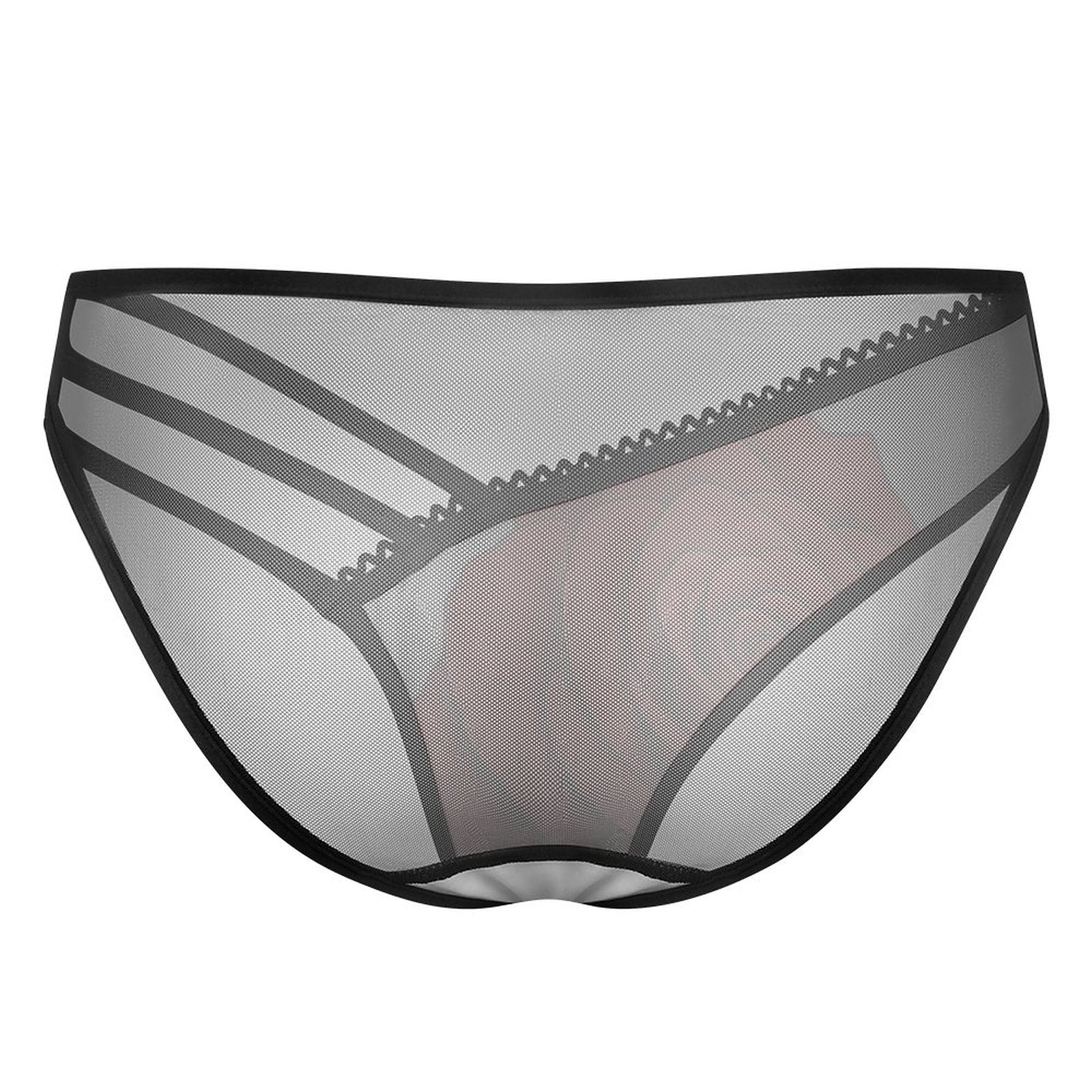 Multi-Strap Lace Briefs(All-Over Printing) - Red Rose