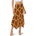 180gsm Irregular Hemmed Skirt(All-Over Printing) - Giraffe Hide