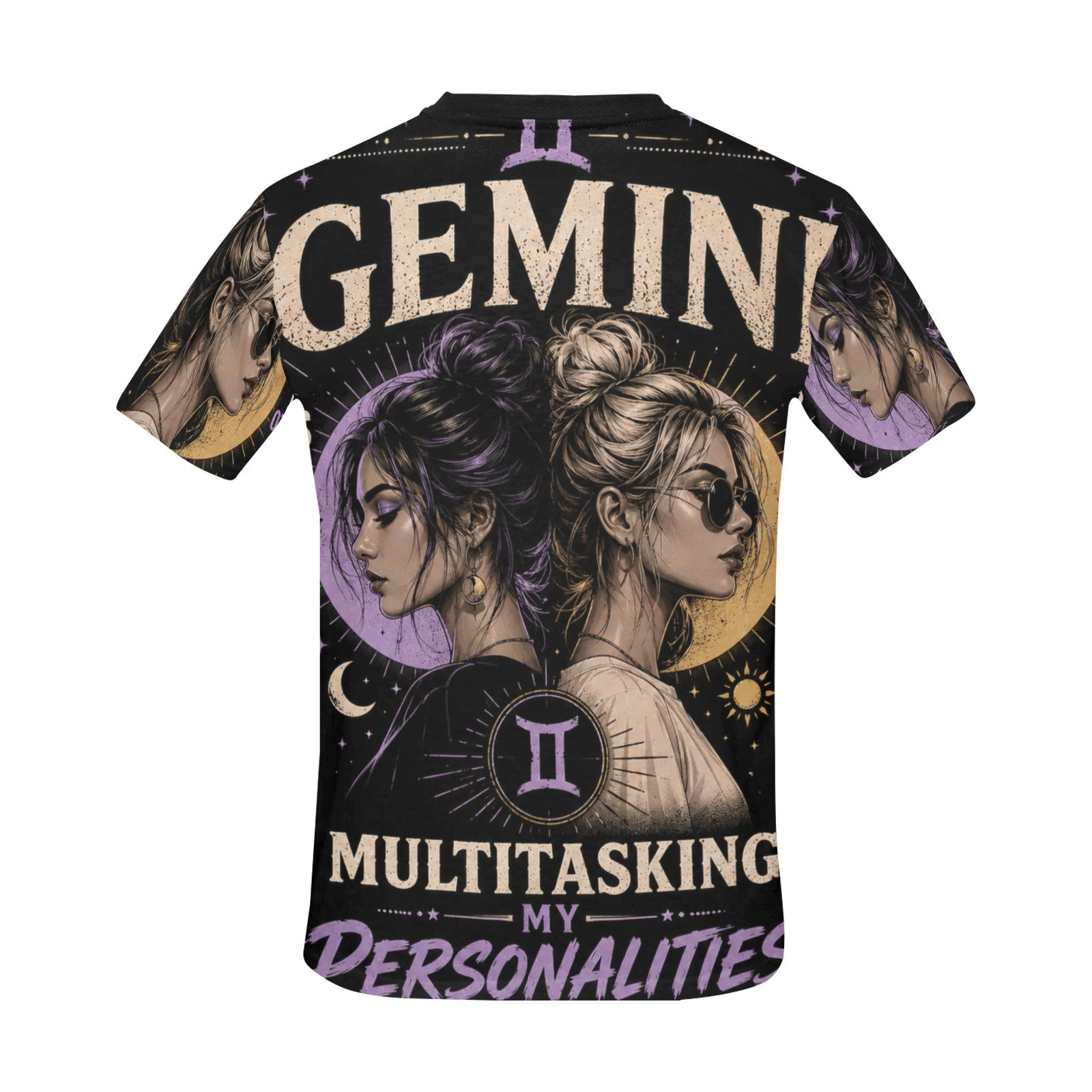 AOP T-Shirt - Gemini - Multitasking my personalities Men's All Over Print Crew Neck T-Shirt(T40-2)