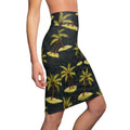 Women's Pencil Skirt (AOP) - Tropical palm islands