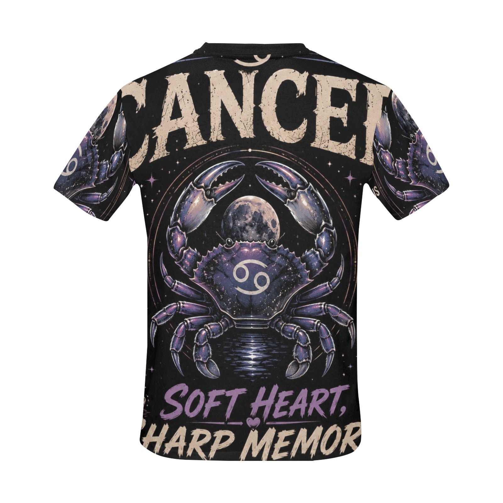 AOP T-Shirt - Cancer - Soft Heart, Sharp memory Men's All Over Print Crew Neck T-Shirt(T40-2)