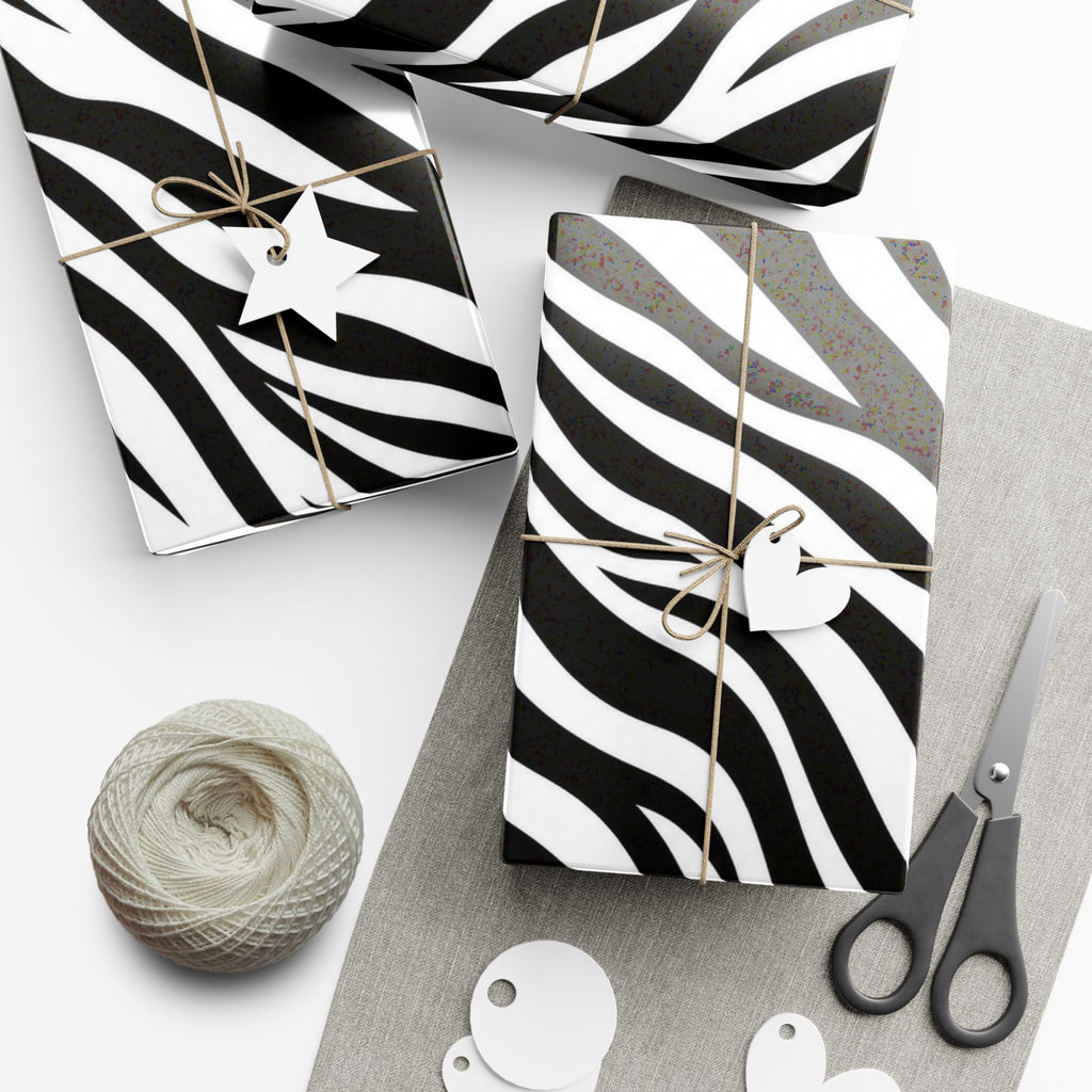 Gift Wrap Paper — Zebra-stripe pattern