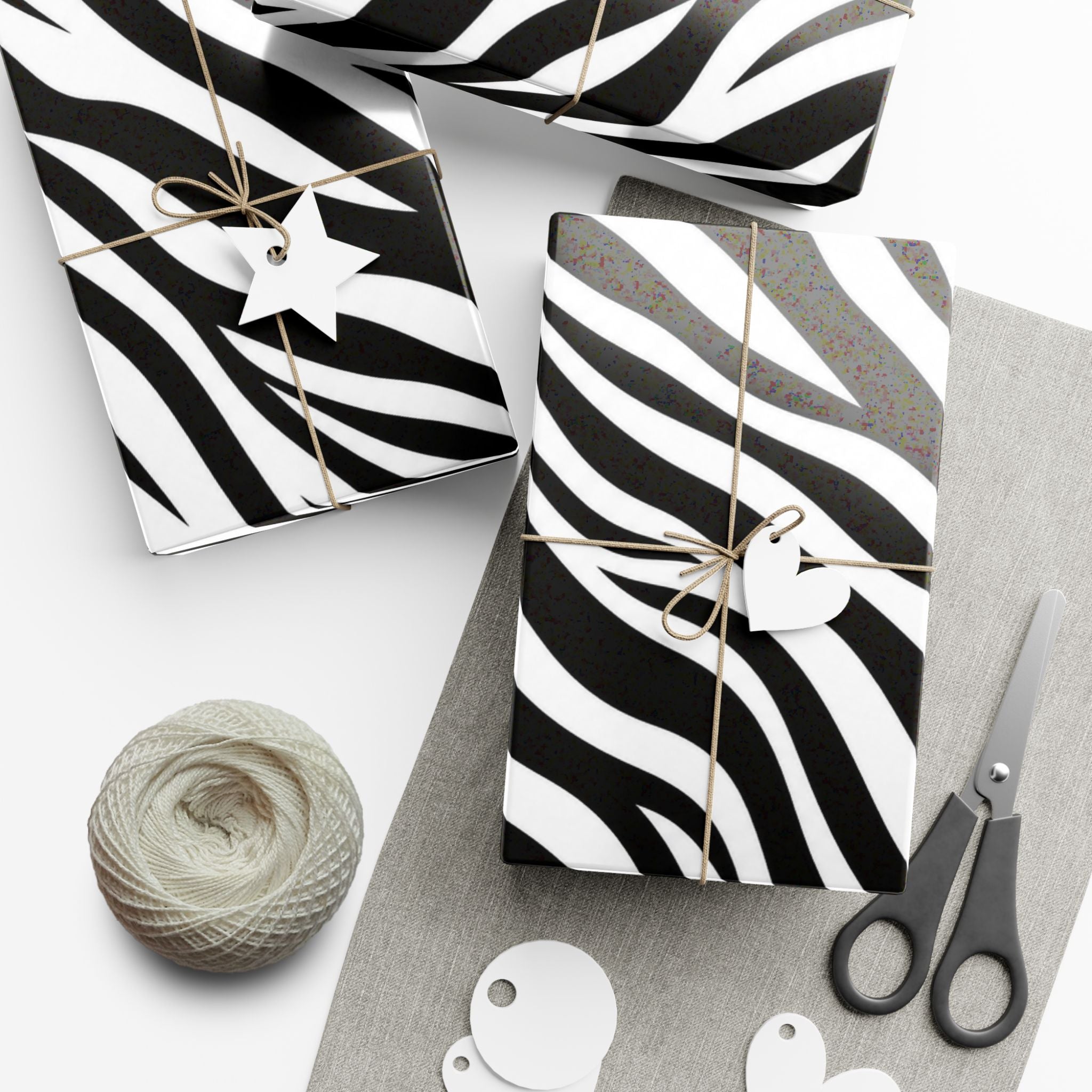 Gift Wrap Paper — Zebra-stripe pattern