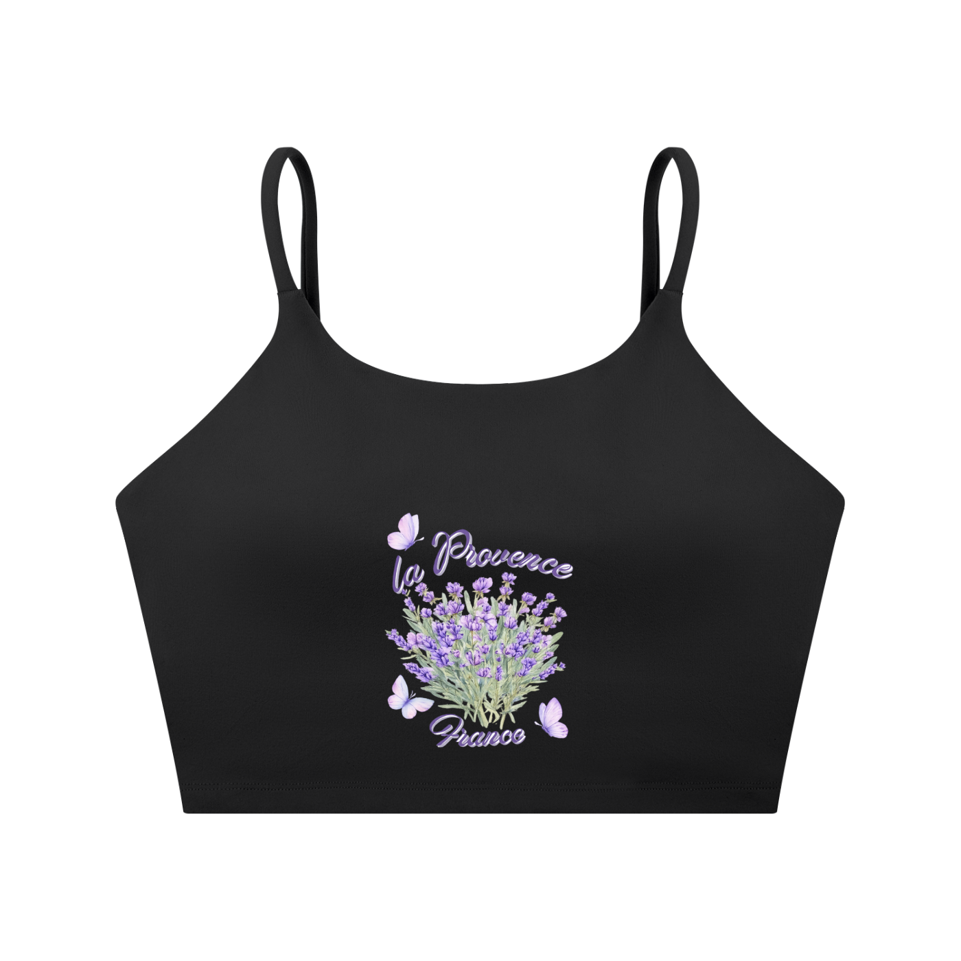 Spaghetti Strap Yoga Sports Bra - La Provence - France