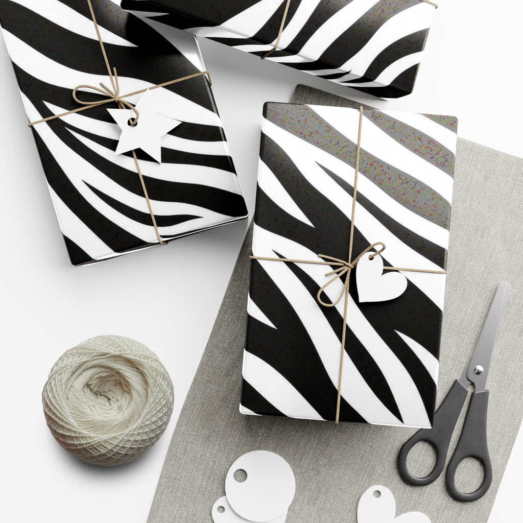 Gift Wrap Paper — Zebra-stripe pattern
