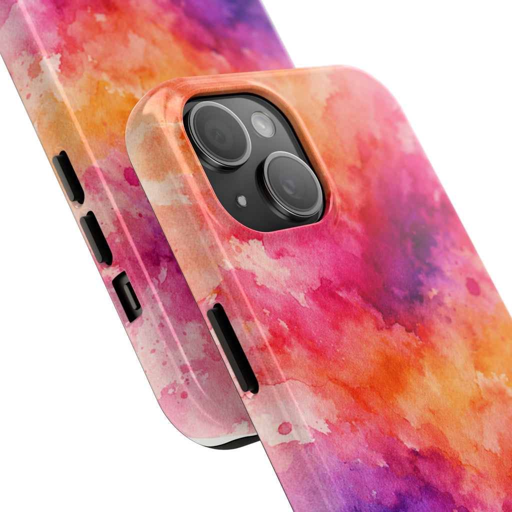 Vibrant Watercolor Blend Tough Phone Case