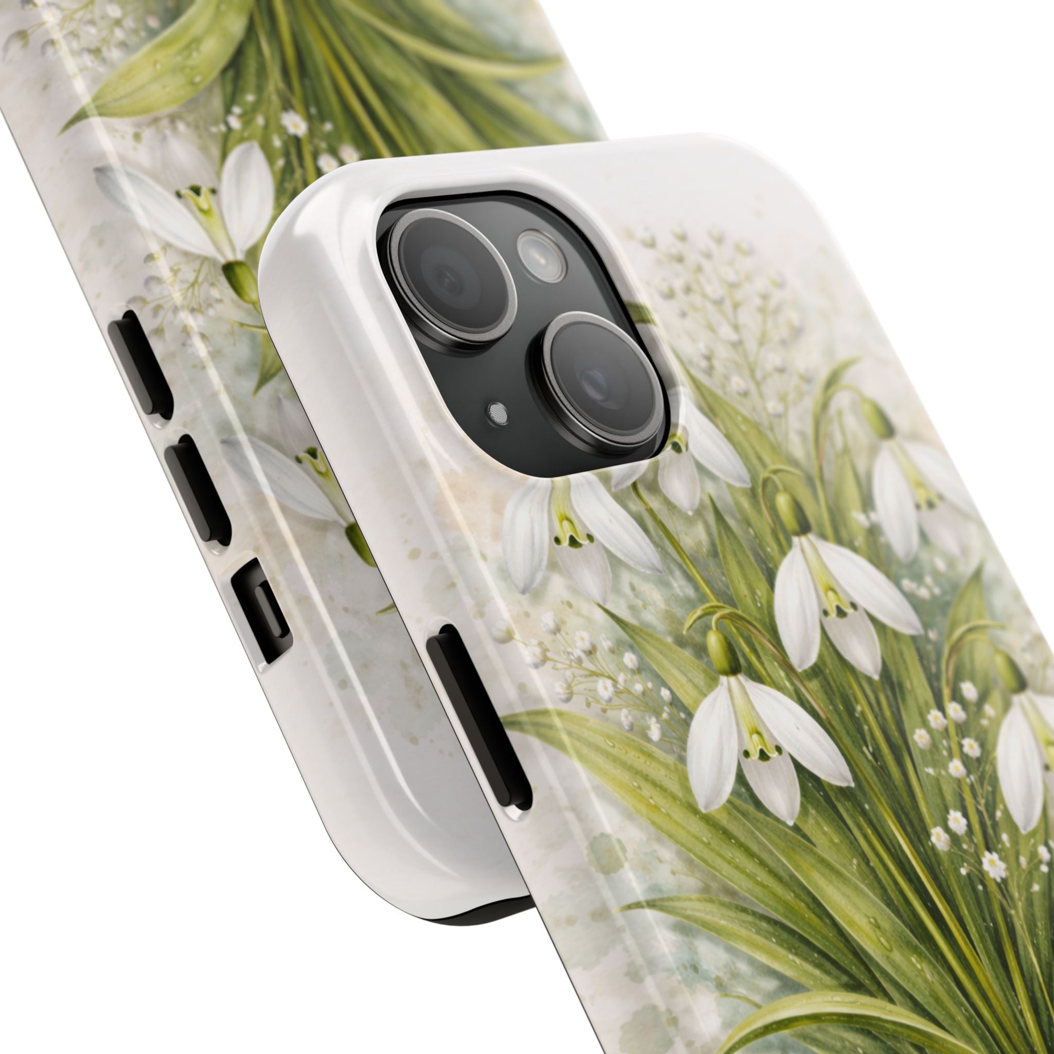 Snowdrop Morning Tough Phone Case — Gentle Snowdrops in Morning Light