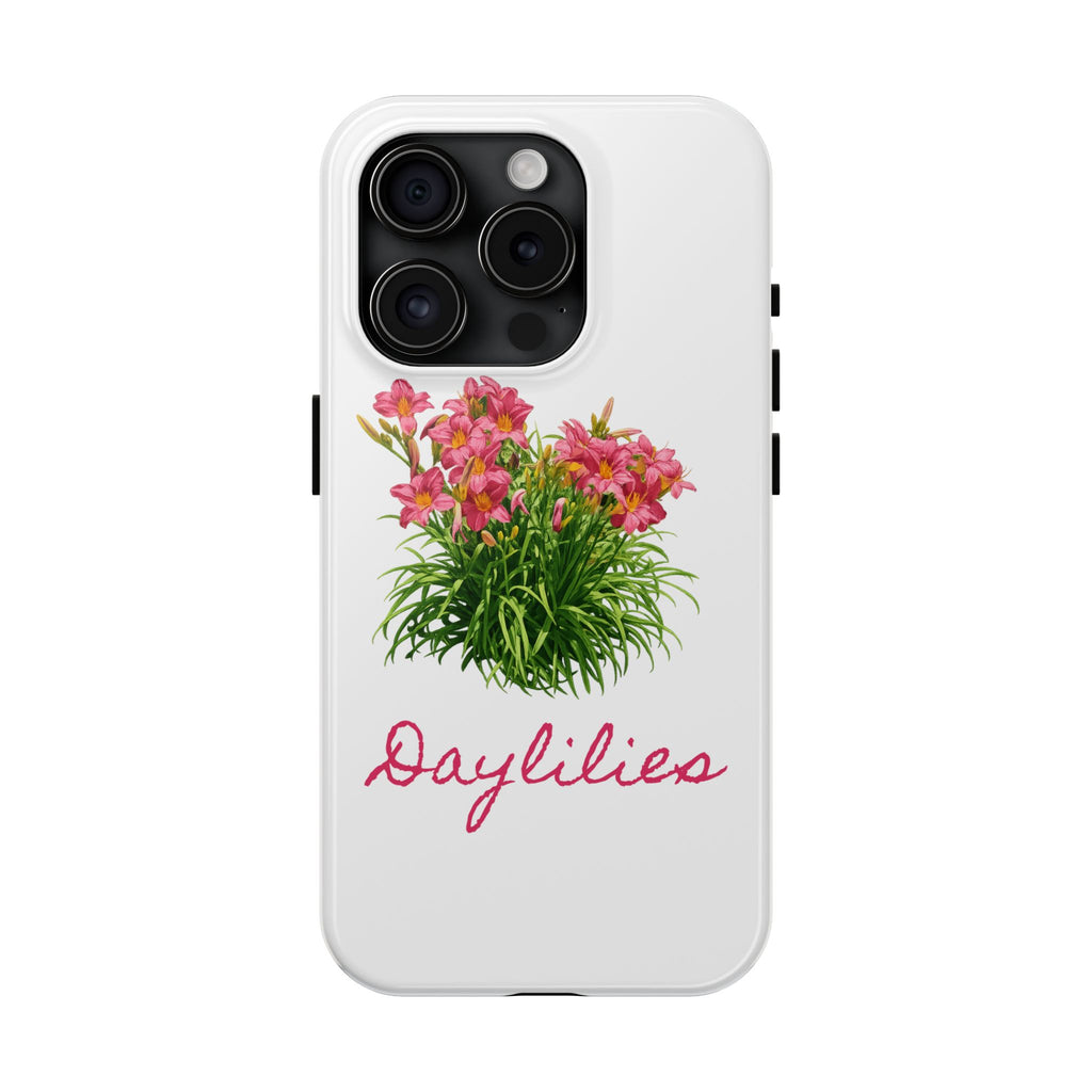Tough Phone Case — Lush pink daylilies in bloom