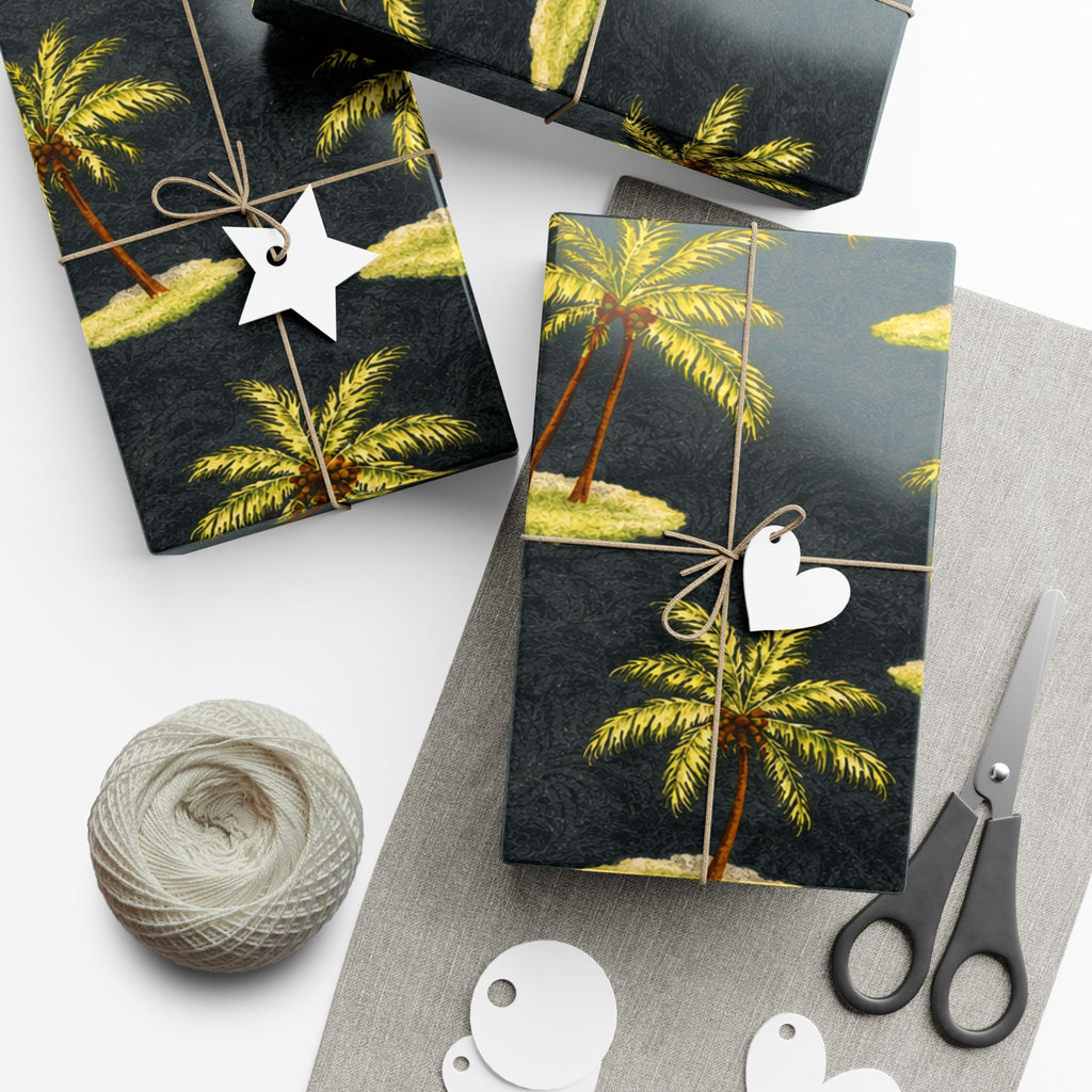 Gift Wrap Paper — Tropical palm islands