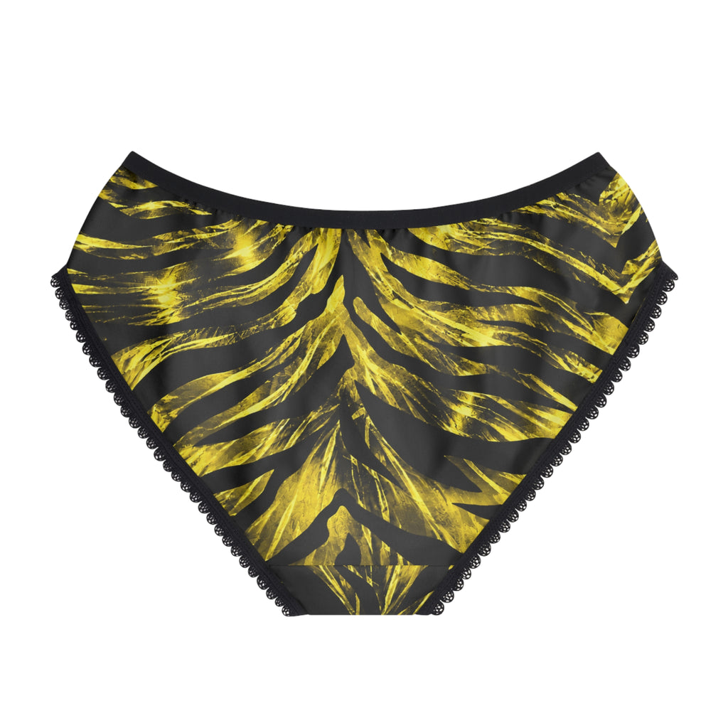 Women's Briefs — Metallic tiger-stripe