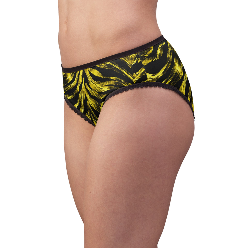 Women's Briefs — Metallic tiger-stripe