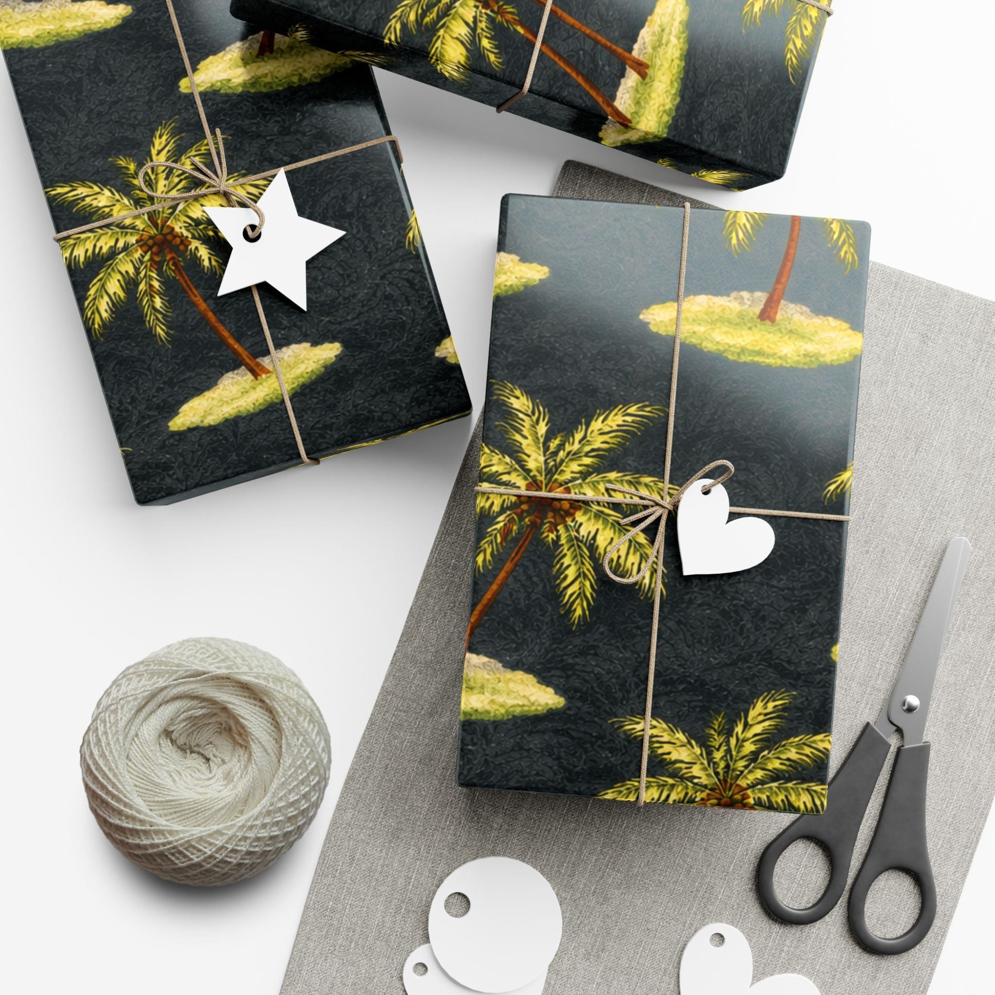 Gift Wrap Paper — Tropical palm islands