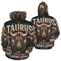 AOP Hoodie - Taurus - Luxury looks good on me Men's All Over Print Hoodie (USA Size) (Model H13)