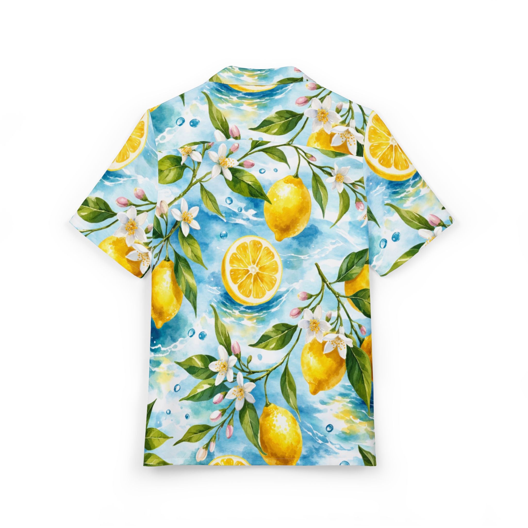 Lemon Blossom Hawaiian Shirt — Tropical Citrus Button-Down
