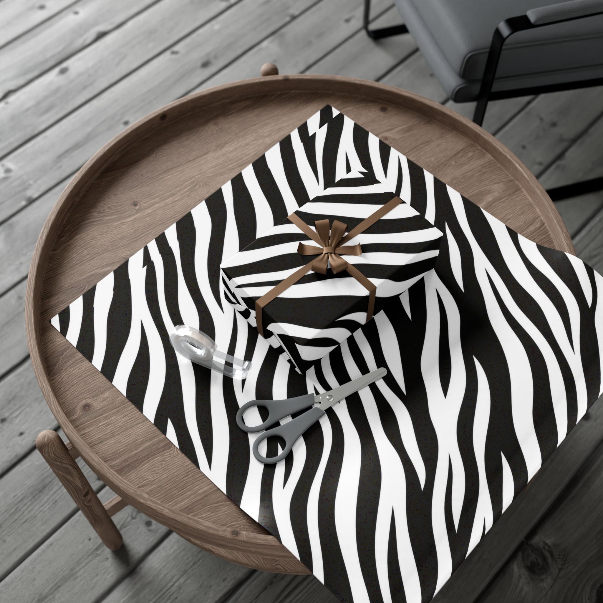 Gift Wrap Paper — Zebra-stripe pattern