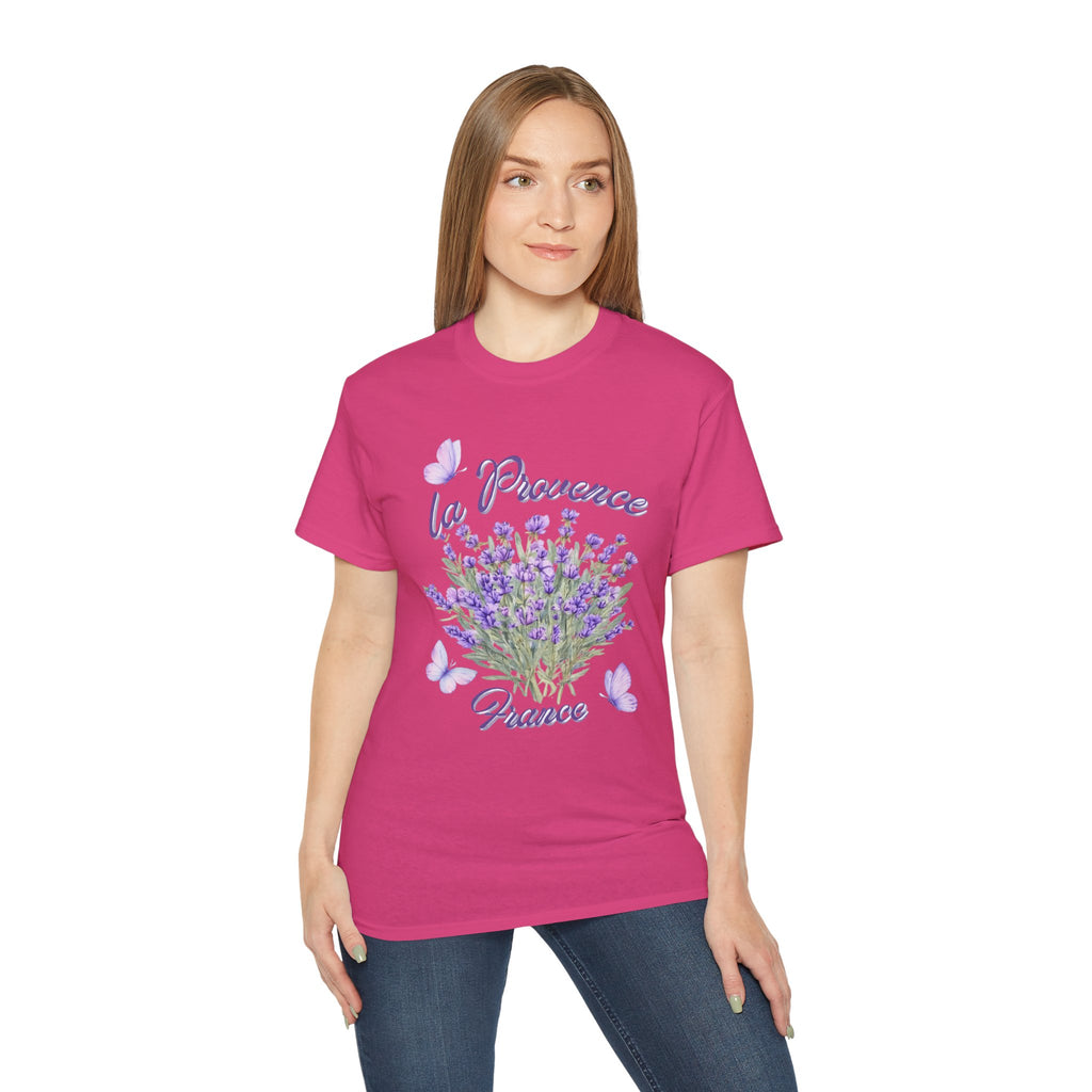 Lavender Bouquet Tee — "La Provence France" Floral T-Shirt