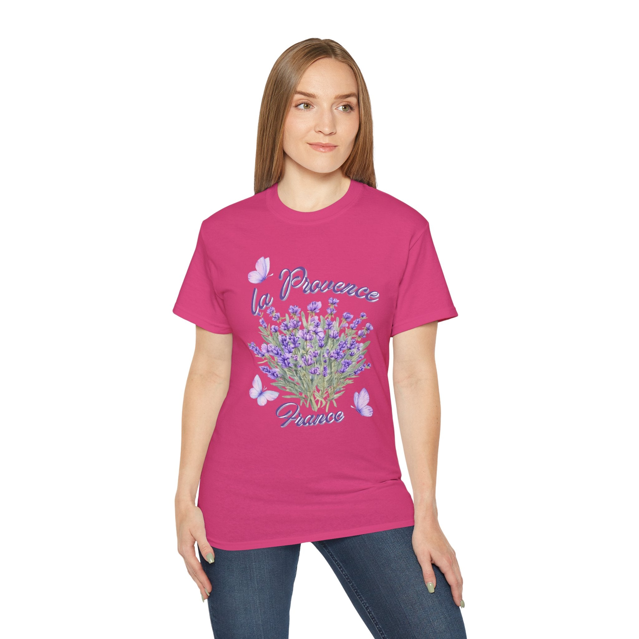 Lavender Bouquet Tee — "La Provence France" Floral T-Shirt