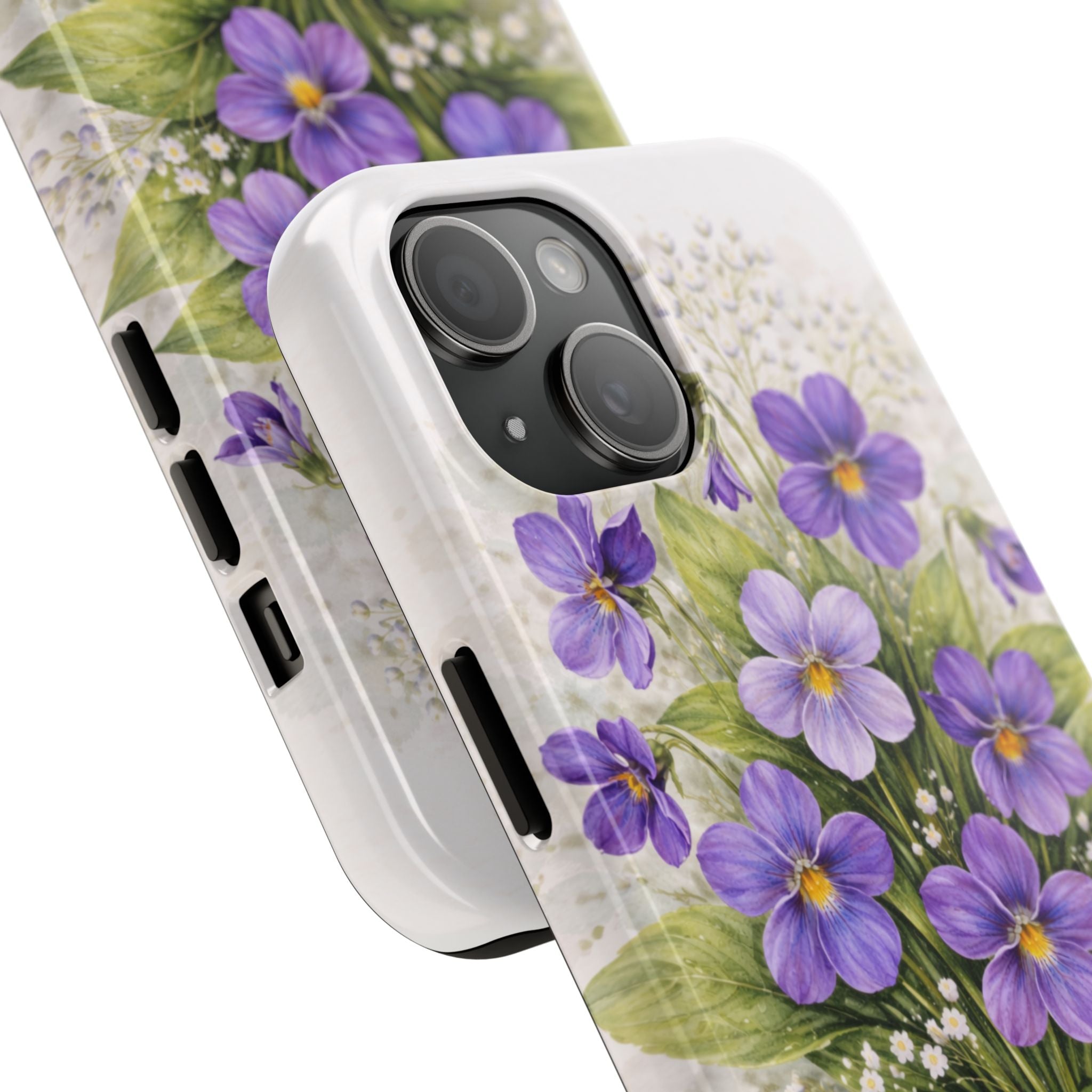 Vibrant Violet Floral Phone Case — Tough Protective Phone Case