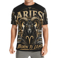 AOP T-Shirt - Aries - Born to lead Men's All Over Print Crew Neck T-Shirt(T40-2)