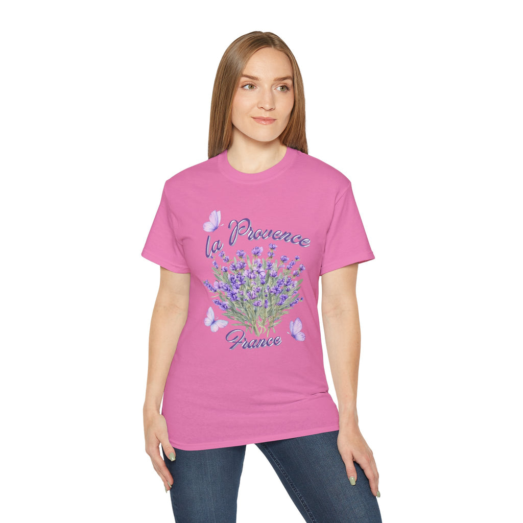 Lavender Bouquet Tee — "La Provence France" Floral T-Shirt